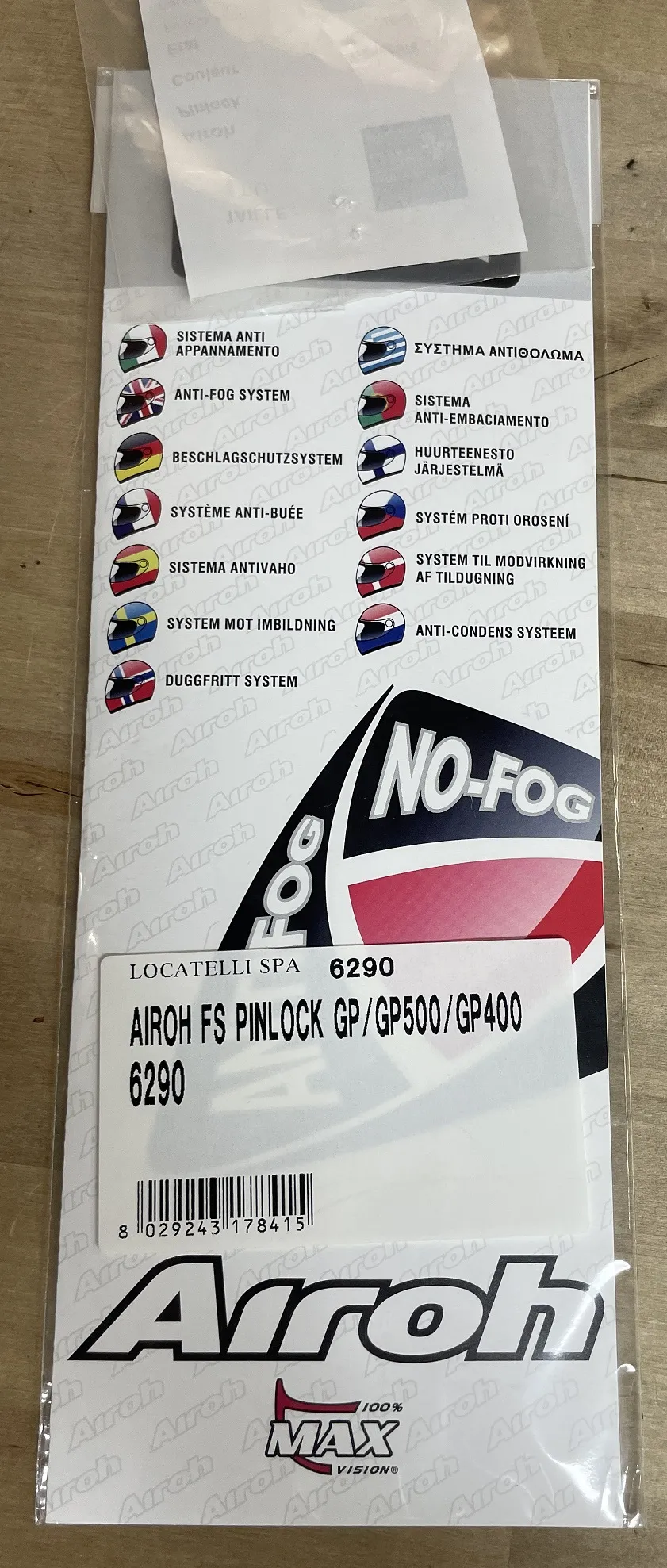 Pinlock Airoh GP/GP500/GP400