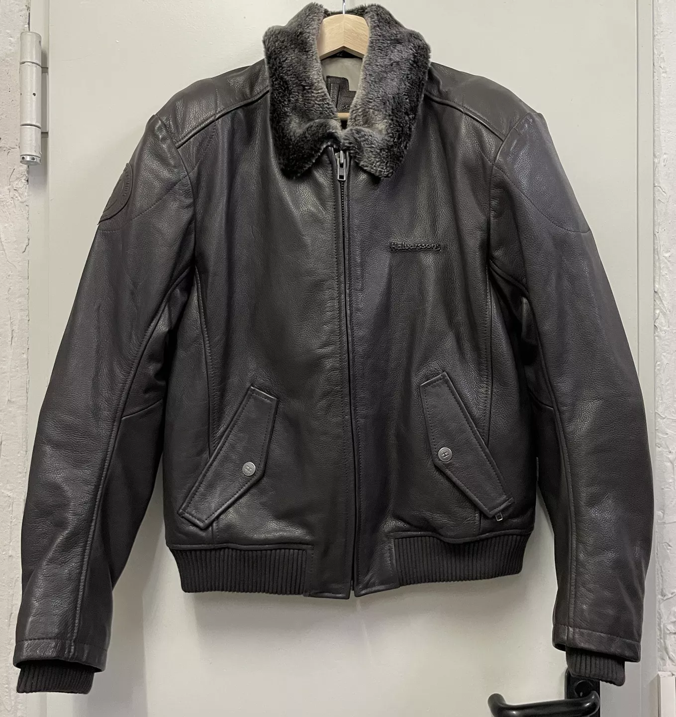 Blouson cuir classique Halvarssons T.52